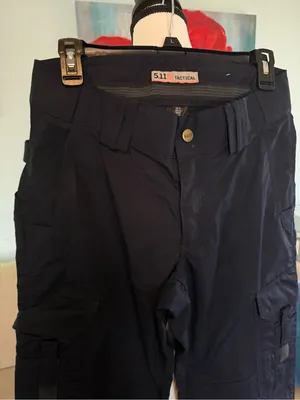 5.11 TACTICAL SERIES Tactical Utility Cargo Pants Navy Womens 8 8T Tall thumbnail 2