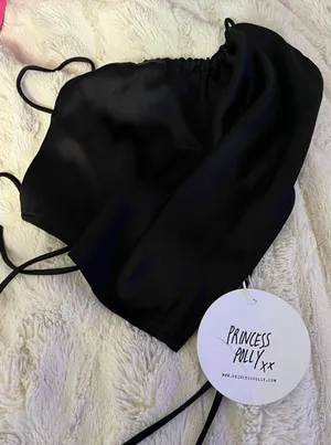 Princess Polly misty black scarf top thumbnail 4