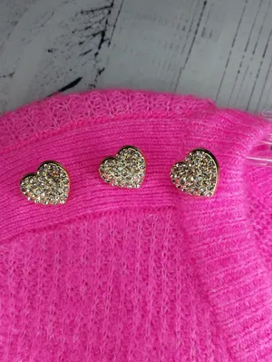 Lilly Pulitzer Hot Pink Glam Pippin Chenille Ribbed Knit Chic ResortWear Sweater thumbnail 2