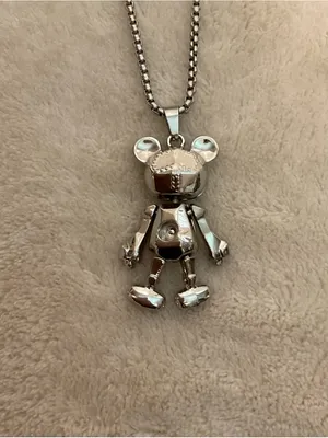 Sterling Silver Teddy Bear Pendant Necklace - Women's Jewelry thumbnail 2