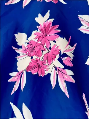 Women's Nautica Floral Swim Coverup Dress, Size L, Blue and Pink thumbnail 6
