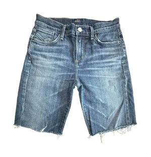 AGOLDE‎ Denim Jean Shorts Size 25 Jorts Cut Off Stretch Mid Rise Stretch #A13-10 thumbnail 1