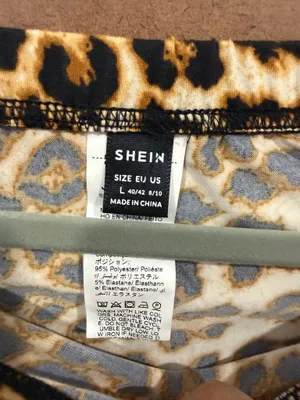 SheIn Leopard pencil skirt high waist L new thumbnail 2