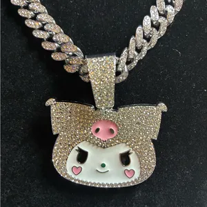 Iced Out Cartoon Character Pendant and Chain thumbnail 2