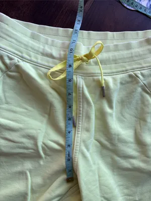 Lululemon Scuba High-Rise Cropped Jogger Sz 8 Wasabi Green Neon Yellow Athlete thumbnail 10
