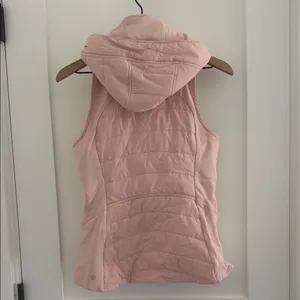 lululemon athletica Pale Pink Quilted Hooded Vest thumbnail 3
