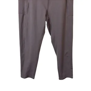 FP Movement Leggings Womens Small Mauve High Rise Ruched Side Pocket Crop Capri thumbnail 4