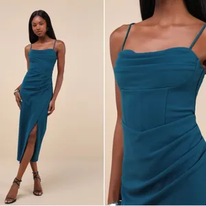 LULU's Elegant Sexy Bustier Chic Prom Wedding Formal Event Holiday Midi Dress thumbnail 2