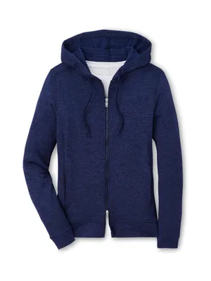 NWT Peter Millar Peter Millar Women's Navy Maven Full-Zip Hoodie Blue thumbnail 2