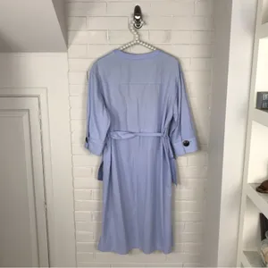 Zara Basic Light Blue Casual Style Shirtdress Size S thumbnail 11
