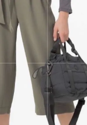 EUC Lululemon Noir Crop Pants Sage Grey Size 6 thumbnail 1