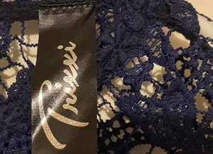Trixxi Mini Dress Navy Blue W/ Lace Flare Long Sleeve thumbnail 5
