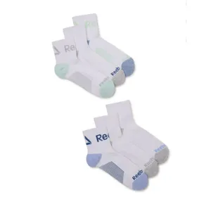 Reebok Target Cushion White Ankle Socks 6 Pairs Shoe Size 4-9 Comfort NEW Womens thumbnail 2