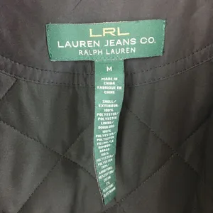 Ralph Lauren Black Quilted Zip Up Sleeveless Utility Vest M thumbnail 10