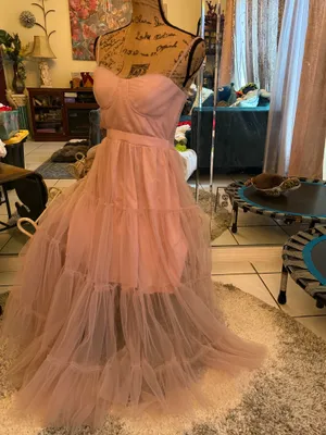Stunning maxi dress size S. 🩷🩷 Pink thumbnail 5
