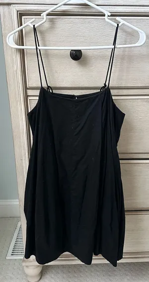 Free People Black Mini Dress xs thumbnail 1