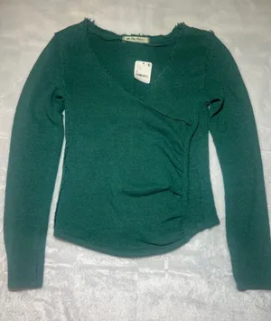 Free People We The Free Everglade V-Neck Knit Top thumbnail 1