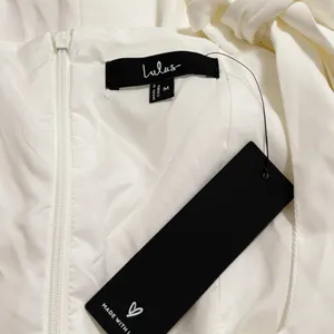 Lulus Your Sweetie Square Neck White Tie-Strap Mini Dress size M NWT thumbnail 7