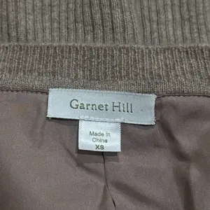 Garnet Hill Cashmere and Silk‎ Capsule Granola Girl Old Money Cardigan Size XS thumbnail 6