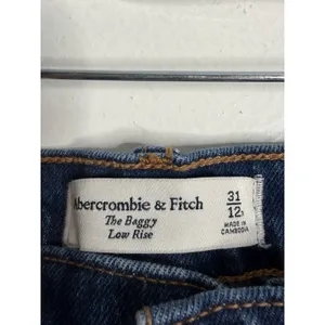 Abercrombie & Fitch‎ The Baggy Low Rise Curve Love 31/12 Wide leg Minimalist thumbnail 3