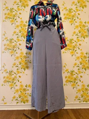 Thread & Supply Light Gray Wide-Leg Pants size XS thumbnail 4