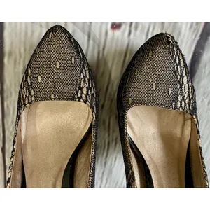 Charlotte Russe Gold Sparkle Fishnet Heels  thumbnail 2