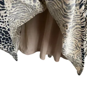 Vero Moda Women Safari‎ Animal Print Singlet Dress XS Tan Tiered Boho Summer thumbnail 6