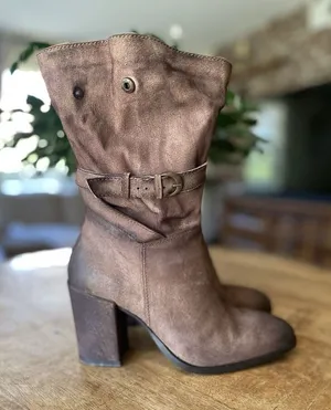 DIBA TRUE WOMEN'S WILL TON WESTERN BOOTS - ROUND TOE ZIPPER Size 8 thumbnail 1