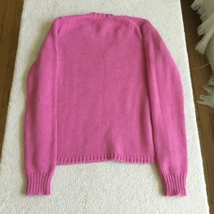 Gap Vintage Y2K Chunky V-Neck Sweater Pink - Sz Small thumbnail 11