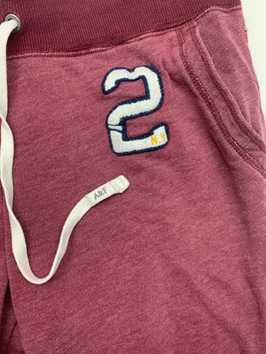Abercrombie & Fitch y2k logo Maroon Lounge Drawstring Sweatpants thumbnail 3