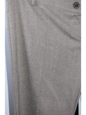 Wet Seal Trousers Sz L Taupe Brown Sparkle Tweed Straight Leg Pants Y2K Vintage thumbnail 3