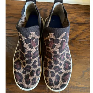 Rothy’s Leopard Knit High Top Slip-On Sneakers Women’s 6.5 thumbnail 3