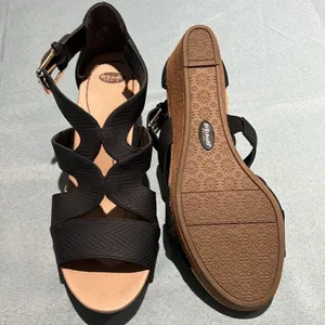 Dr Scholls Bailey Wedge Sandals in Black Size‎ 8.5 B39 thumbnail 12