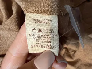 Hem & Thread Brown Button-Front Midi Shirt Dress with Tie Waist thumbnail 8