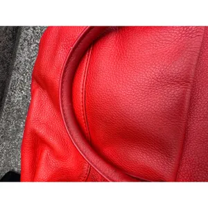 Kate Spade New York Red Pebbled Leather Satchel Crossbody Bag Gold Hardware thumbnail 10