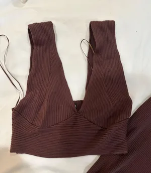 Brown Cableknit Set Size M thumbnail 1