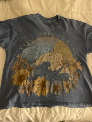O Neil surf co blue beachy t shirt xs thumbnail 1