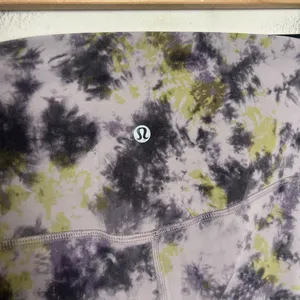 LULULEMON- Align High Rise Pant 28” Radial Tie Dye Mauve Grey Size 16 thumbnail 5