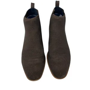 Rothy’s Merino Wool Chocolate Brown Knit Chelsea Booties 9 thumbnail 3