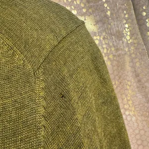 Ann Taylor LOFT Olive Green Sequin Pocket Merino Wool Cardigan Sweater XS thumbnail 7