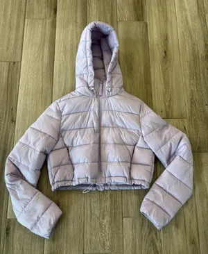 ZARA Cropped Puffer Jacket thumbnail 1