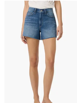 NWT $170 Joe's Raw Hem High Waist Relaxed Denim Shorts 30, DIXIE thumbnail 3