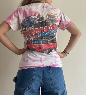 Gildan Pink Tie Dye Tee thumbnail 4