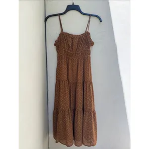 Madewell Sophia Cami Tiered Midi Dress Brown Polka Dot Sepia Size 2 Size (XS) thumbnail 2