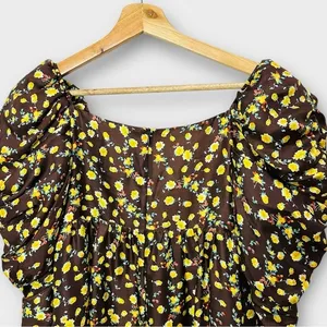Autumn Adeigbo Bridgette Floral Ruched Empire Mini Dress Size 0‎ Romantic Fairy thumbnail 9