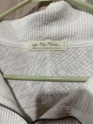 Free People We the free waffle 1/4 zip crewneck thumbnail 2
