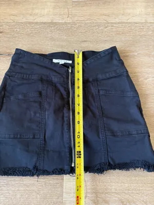 PacSun Denim Black Mini Skirt thumbnail 7