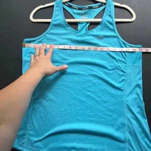 Nike Running Tank Top Womens XL Blue Great Dri-FIT Racerback 686880-418 thumbnail 8