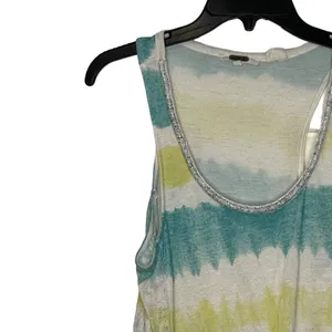 Miss Me Women Size Medium Muscle Tank Top Scoop Neck Relaxed‎ Multicolor Striped thumbnail 4