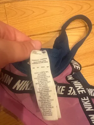 Nike Size XS Blue and Pink Sports Bra thumbnail 4